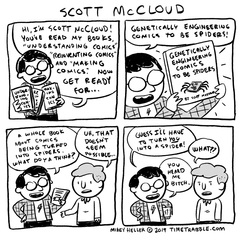 i drew a comic about Scott McCloud 