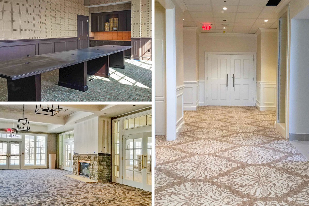 Last time we checked in, our team had just finished #HuntingtonCrescentClub’s beautiful exterior—now the work moves inside as we begin fitting out the amenity spaces and installing high-end interior finishes. More updates to come! #tgnickel #construction #LongIsland