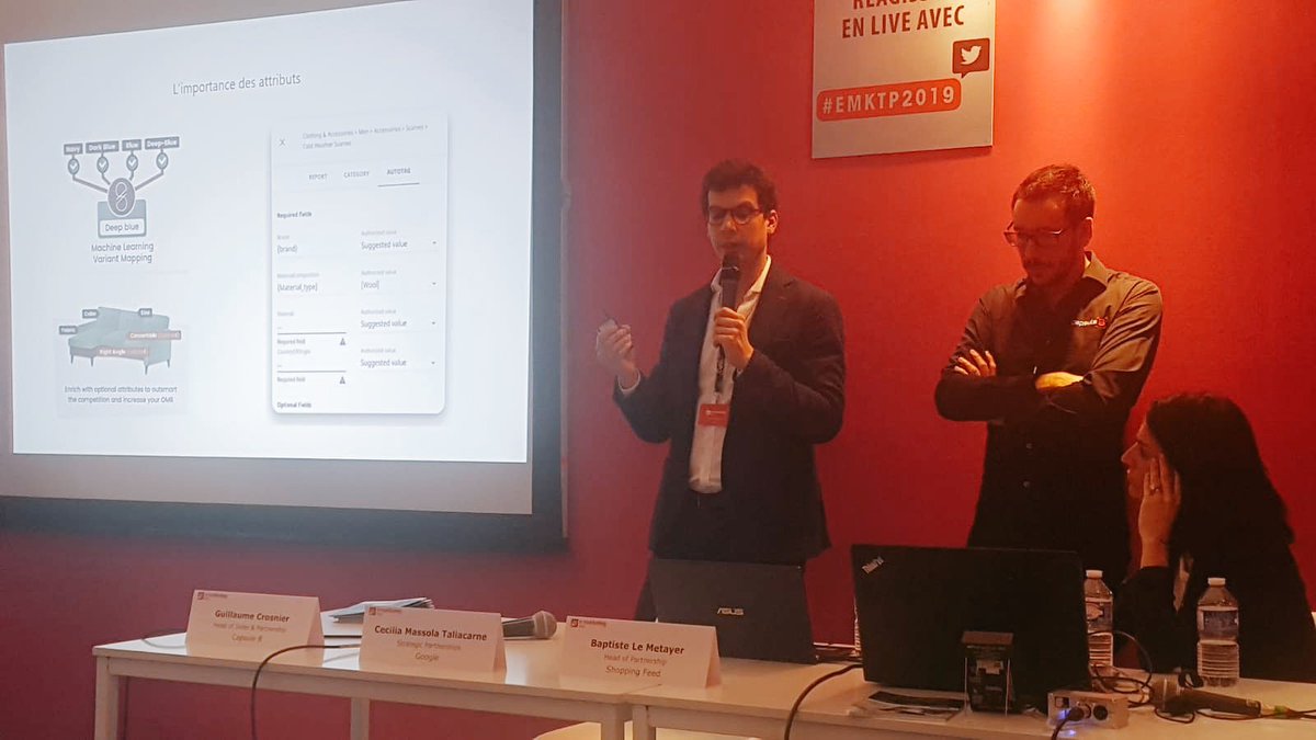 shoppingfeedcom's tweet photo. En direct du salon @strategiec &amp; @EMarketingParis à #paris où @Agence_CapsuleB, disponible au stand D5, nous présente #GoogleShoppingactions. Ce n’est pas 1 nouvelle #marketplace mais 1 nouvelle expérience de vente. Une révolution! ✨ #ecommerce #shoppingFeed #retails #EMKTP2019 https://t.co/6dFwICe4hJ