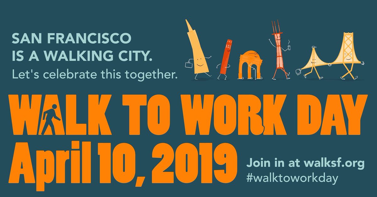 SF Environment ♻️💚 (@sfenvironment) on Twitter photo Today is #WalkToWorkDay and we’re celebrating our walking City! 👟 find a hub from <a href="/walksf/">Walk San Francisco</a> and join us!
➡️ walksf.org/events/walk-to… Today is #WalkToWorkDay and we’re celebrating our walking City! 👟 find a hub from <a href="/walksf/">Walk San Francisco</a> and join us!
➡️ walksf.org/events/walk-to…