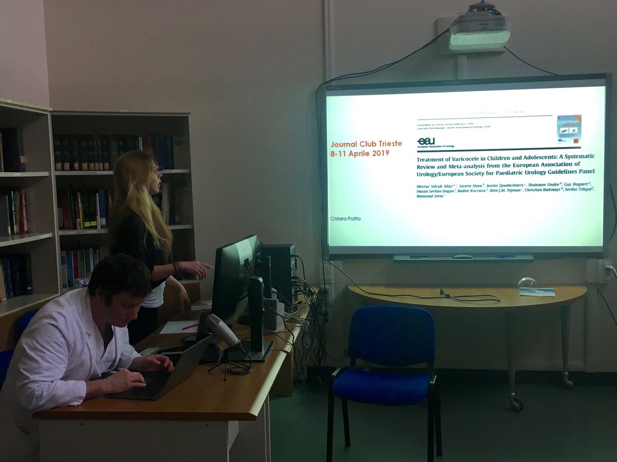 UrologiaTrieste's tweet photo. At our Institute Thursday is #JournalClub day. Today's topic is the treatment of #varicocele ⁦#AndroTrieste2019⁩ https://t.co/LpAm8VbEbm https://t.co/9H9Mf8FLq6