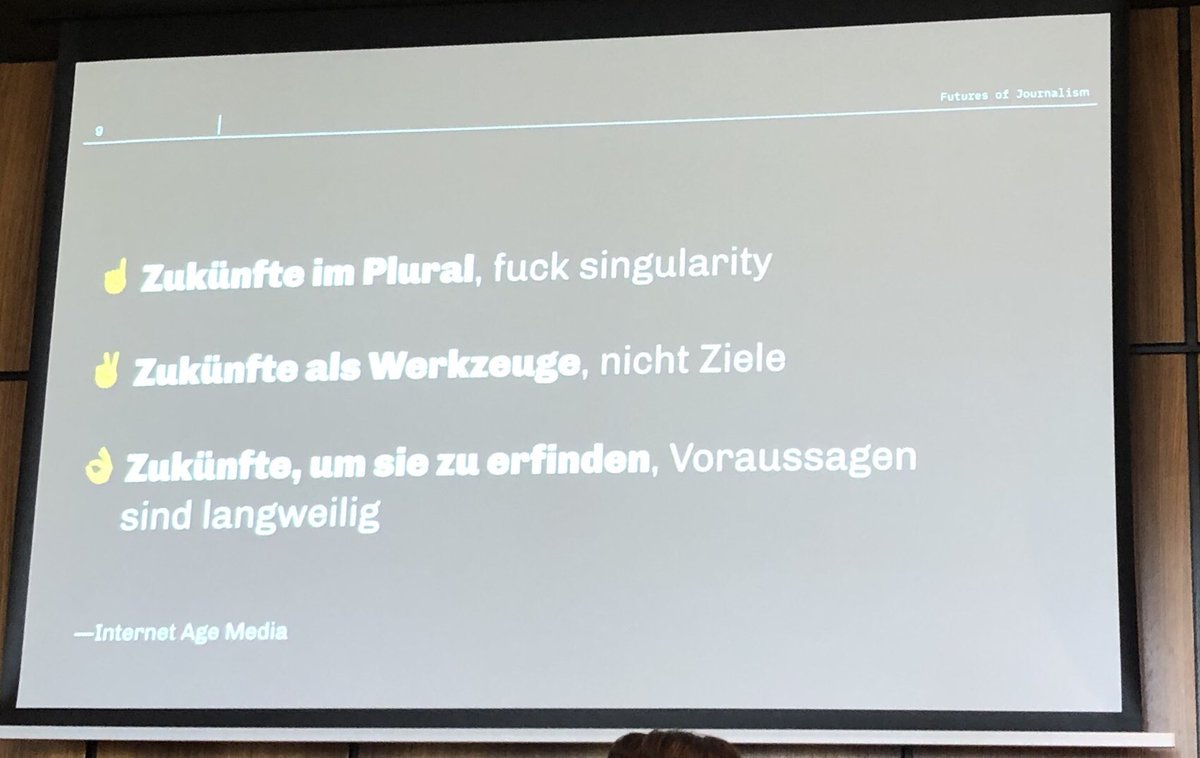 martin_muno's tweet photo. Wir haben mit @Klingebeil Zukünfte des Journalismus entwickelt - und vor allem das hier gelernt: #ftoj19 https://t.co/4ly8Kg2Dof