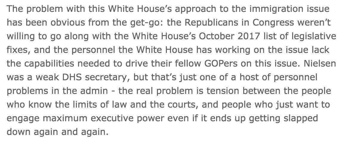 DouthatNYT's tweet image. From today's installment of @TheTransom, @bdomenech on the internal administration battle over immigration: