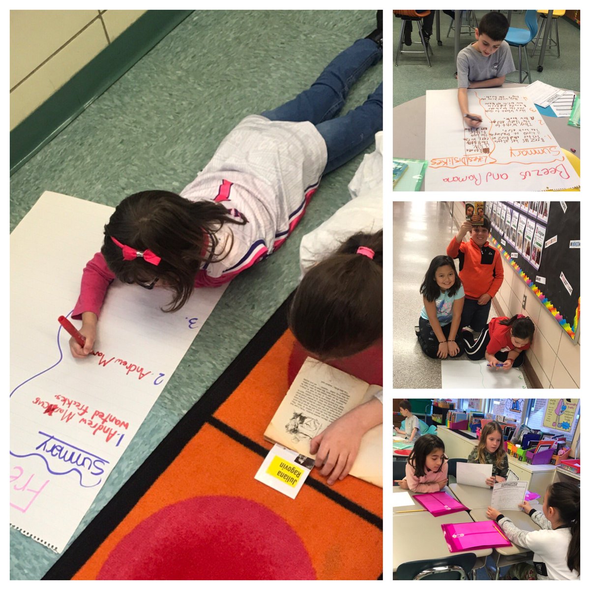 MsScarnati's tweet photo. Book clubs meeting and leading the way today! #AmazingThingsHappeningInThird #ThirdGradeGoals #ReadersLovingReading ‼️🤗📚✏️ @CatenaColts https://t.co/etGNdOa41J