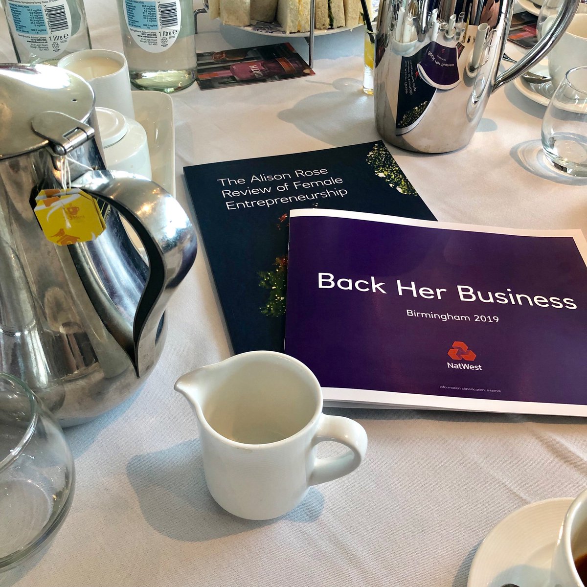 SamiMauger's tweet photo. It’s a privilege to be in such brilliant company in Birmingham today. Wonderful speech from Alison Rose about female entrepreneurship, looking forward to hearing from @crowdfunderuk and @NorthBarKitchen shortly. #BackHerBusiness https://t.co/4adpWGTTmx