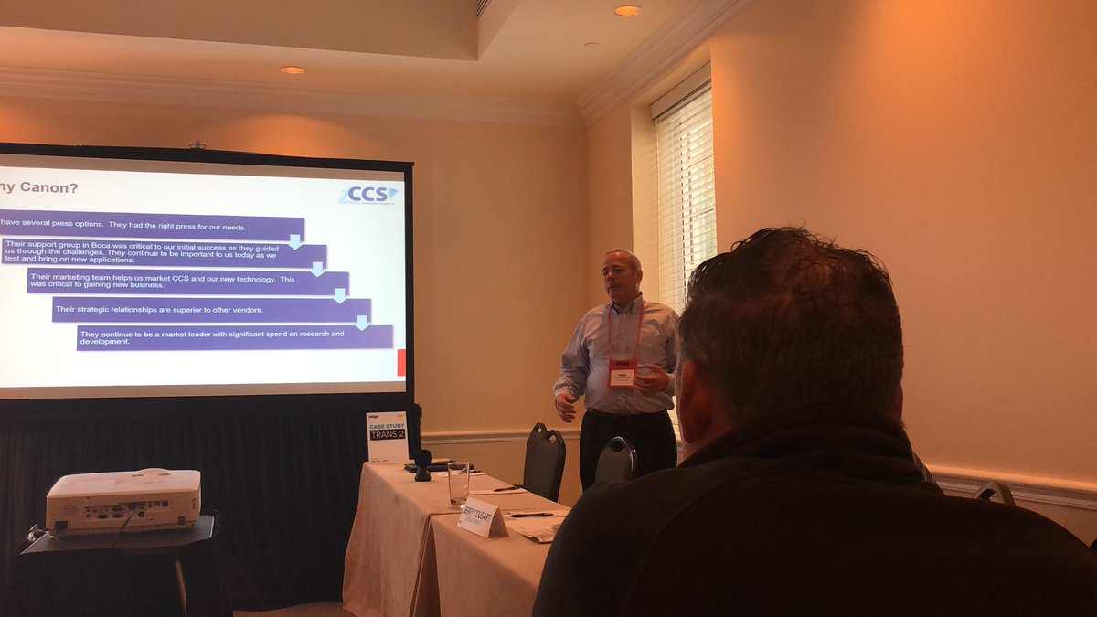 TonyaPowers1776's tweet image. Fred Van Alstyne @ContentCritical talks with peers at the  #InkjetSummit about their #inkjet story. #colorstream #vpi300 #prismaworkflow #canonproud