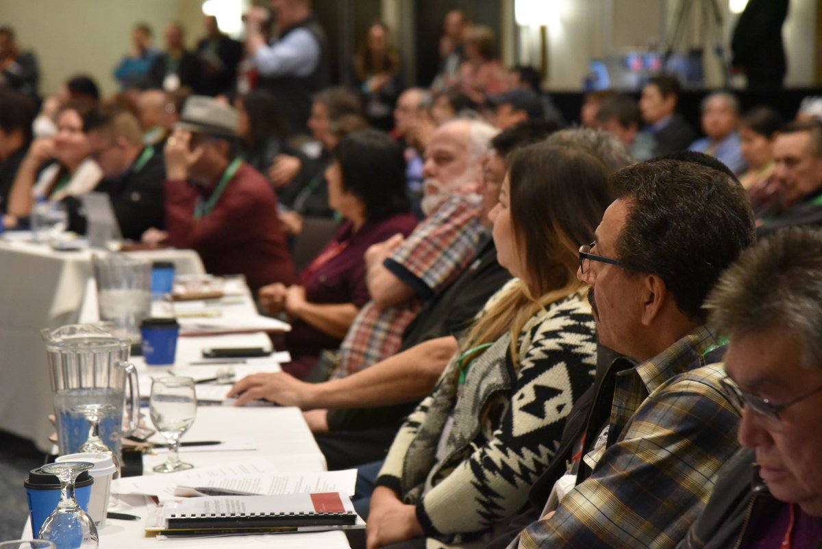 ChiefsofOntario's tweet photo. National Chief @perrybellegarde provides an update on progress of @AFN_Updates key priorities at the #SpringSCA2019 in Toronto: "There's still a lot more work to do and we're going to continue to push to make that happen" https://t.co/BVFx4TFUT3