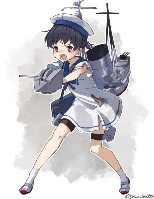 「こっちよ!本隊はやらせません!」
#艦これ版深夜の真剣お絵描き60分一本勝負
#艦これ版真剣お絵描き60分一本勝負_20190410 