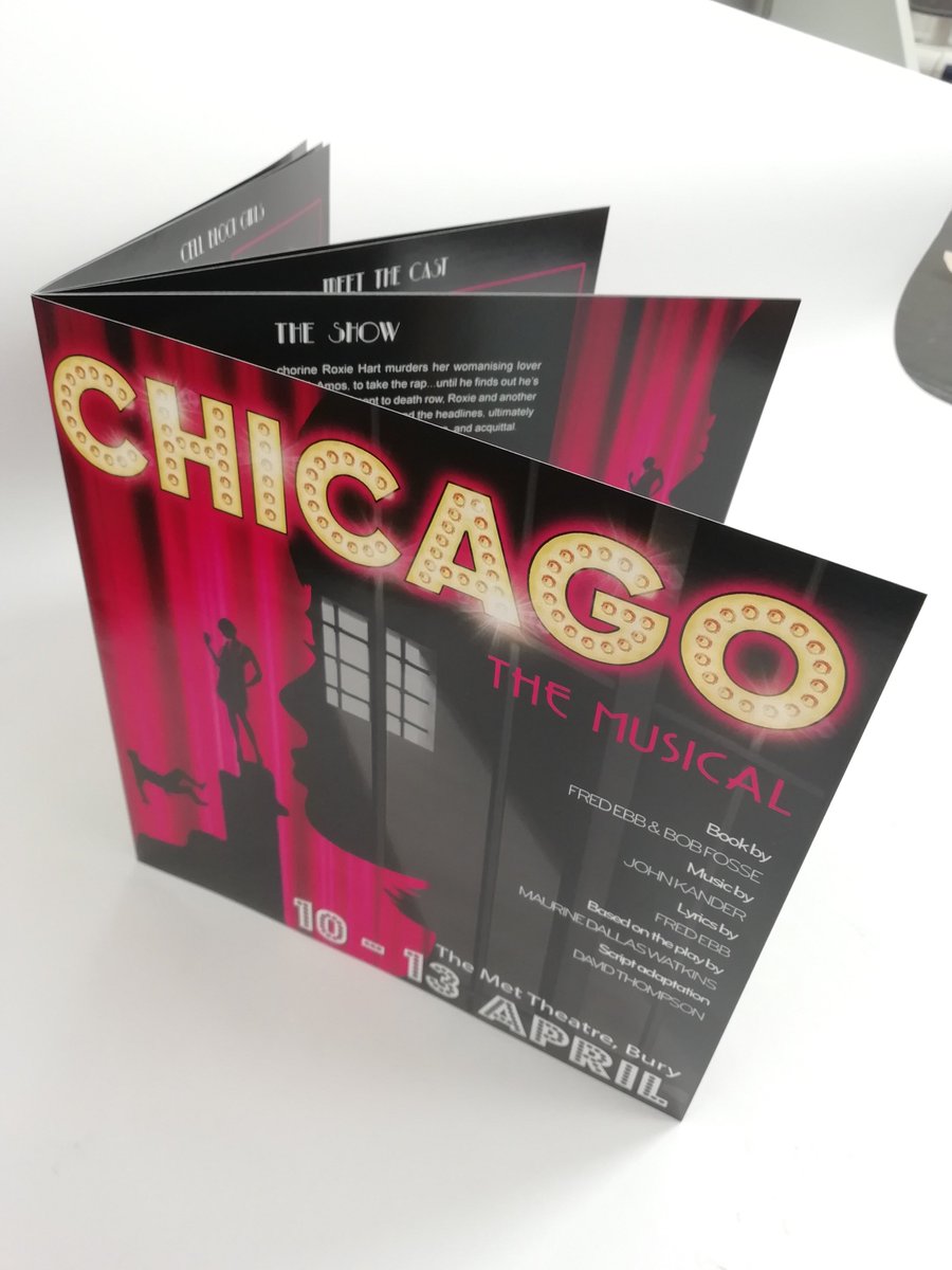 ThePrintRoom__'s tweet image. We've recently completed an order of 250 programmes for the Chicago show @PADOSofficial. The show starts tonight &amp;amp; wraps up on Saturday. Good luck with the opening night all! 🍀Order your stapled booklets: the-print-room.co.uk/collections/br… #ThePrintRoom #printingBolton #stapledbooklets