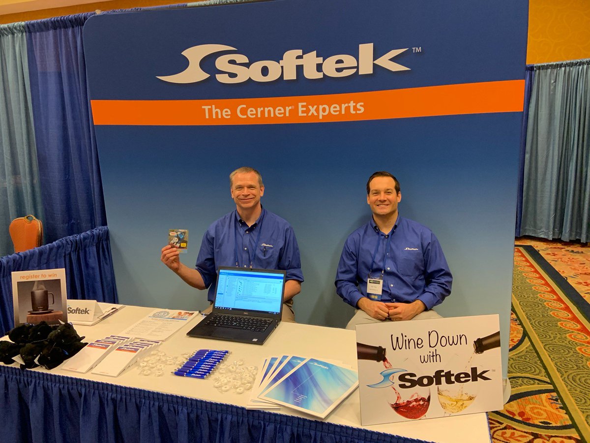 _Softek_US's tweet photo. Day One of the 2019 SeRUG Conference! Stop by Booth #36. We have prizes and panthers! #CernerExperts #SeRUG #Softek #Panther #BoothPrizes https://t.co/ZFaL8hwxeo