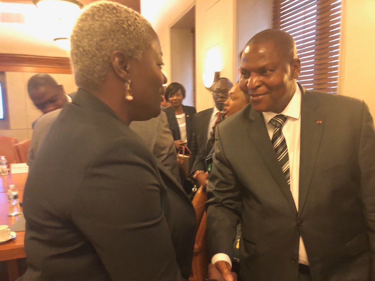 angekwemo's tweet photo. Honored to take part of a roundtable discussion with H.E. Faustin Archange Touadera, President of the Central Africa Republic hosted by US Chamber and IGD. # #globaltrade #awaa #believeinafrica #frontier100 #Africapitalism https://t.co/PCUy8Z1Hmd