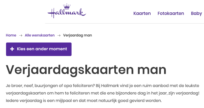 Charlotte_030's tweet photo. Eh, @HallmarkNL "Omdat vrouwen nou eenmaal zo lekker kieskeurig zijn als het gaat om kleding, tassen, maar ook in kaarten (...)"? Aanbod op man-vrouw/jongen-meisje kan ik volgen. Zo is onze maatschappij nu eenmaal nog ingericht. Maar deze copy?! Wait wut what? #alledaagsseksisme https://t.co/ZjxsmJaotI