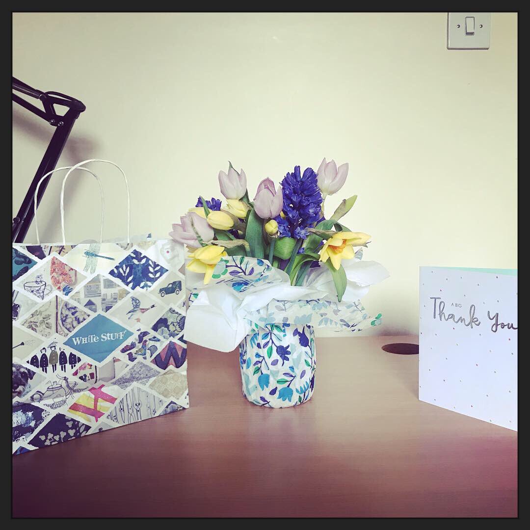 Heart filled with joy and gratitude- beautiful gift from some amazing people #joyinwork #beinganurserocks #love