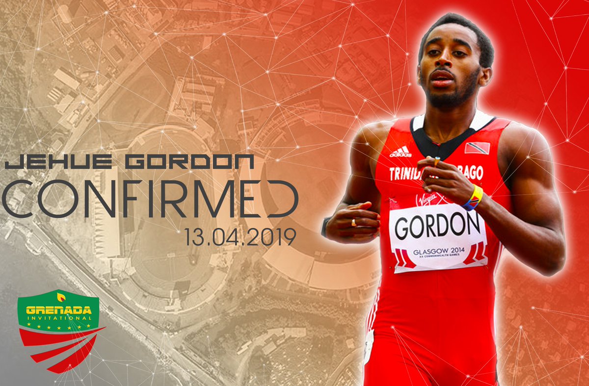 grenadainvi's tweet photo. Jehue Gordon has officially been confirmed to participate in Grenada Invitation 2019 https://t.co/C3fhBwfIp3