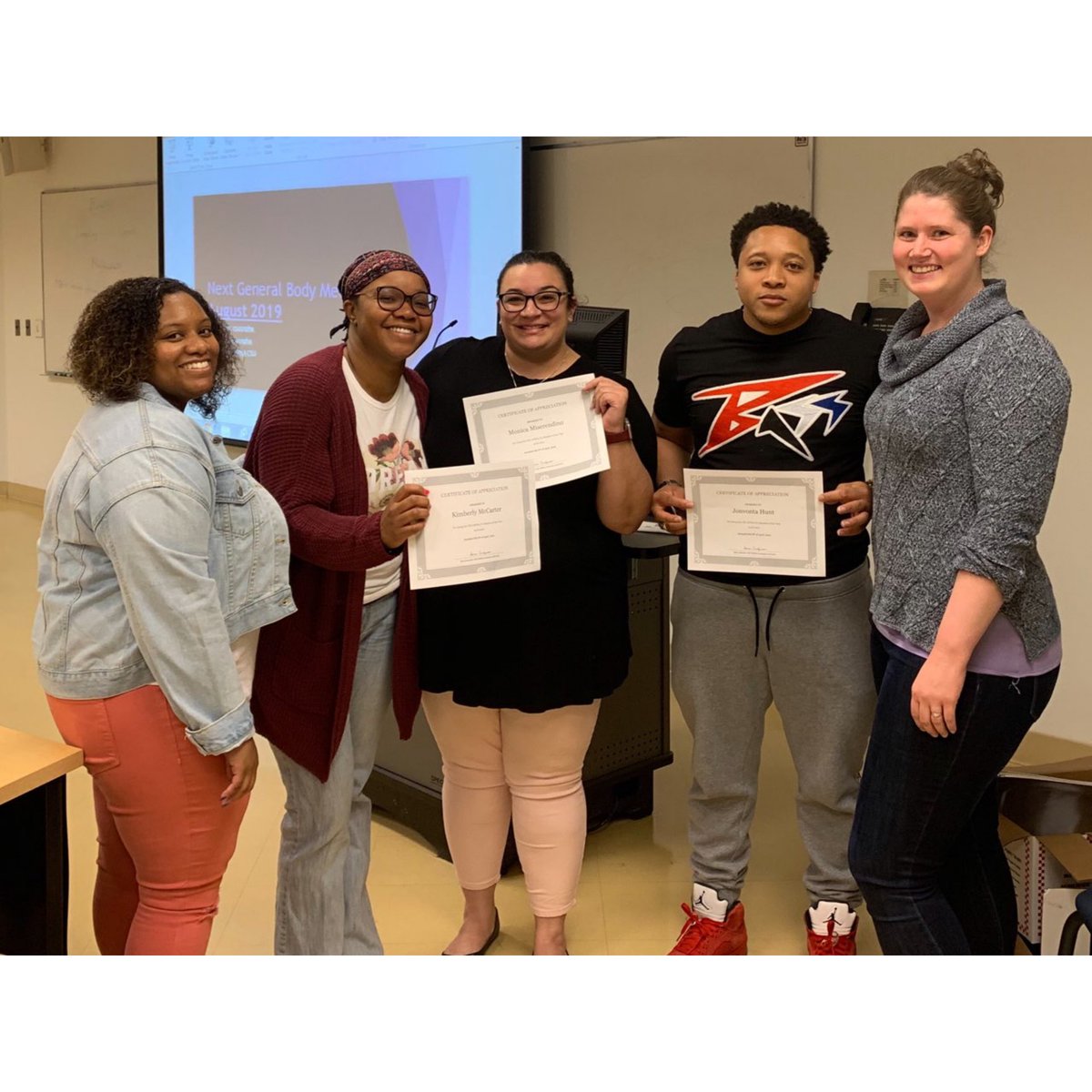 CSUSNPhA's tweet photo. Introducing, the 2019-2020 SNPhA E-board! We are looking forward to a great year ahead.
Thanks to our most involved members (picture 2), you are highly appreciated. #StrengthInPurpose #csucop #csusnpha https://t.co/yGHa9fuBCf