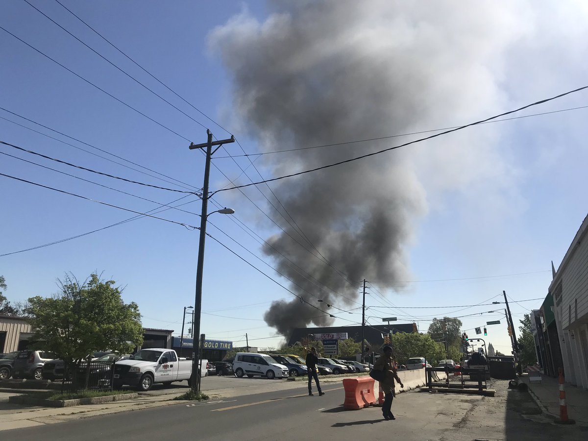 The explosion in downtown Durham happened at Kaffeinate on N Duke St, as a result of a gas leak. Here’s a view from The Cookery half a mile away. I really hope everyone is OK.