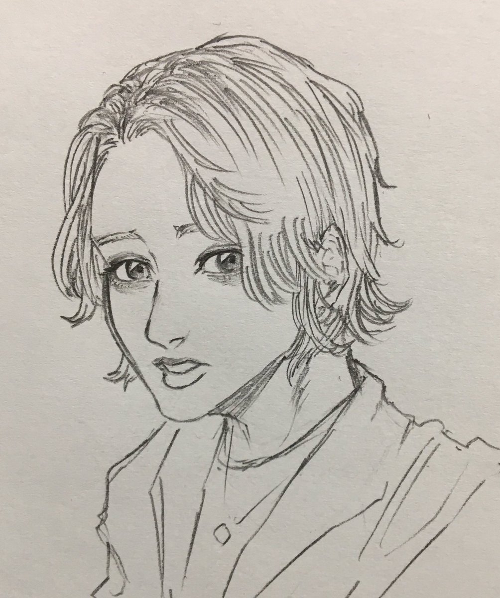 メイン垢の方でフォローさせていただいてる推しのショートヘアーの方々を似てない似顔絵で勝手に描くという暴挙(本当に申し訳ありません)
#ショートカットの日 
chiさん【@07412369_】
みゆはんさん【@bknb_mew 】
サタンさん【@88PES 】 
