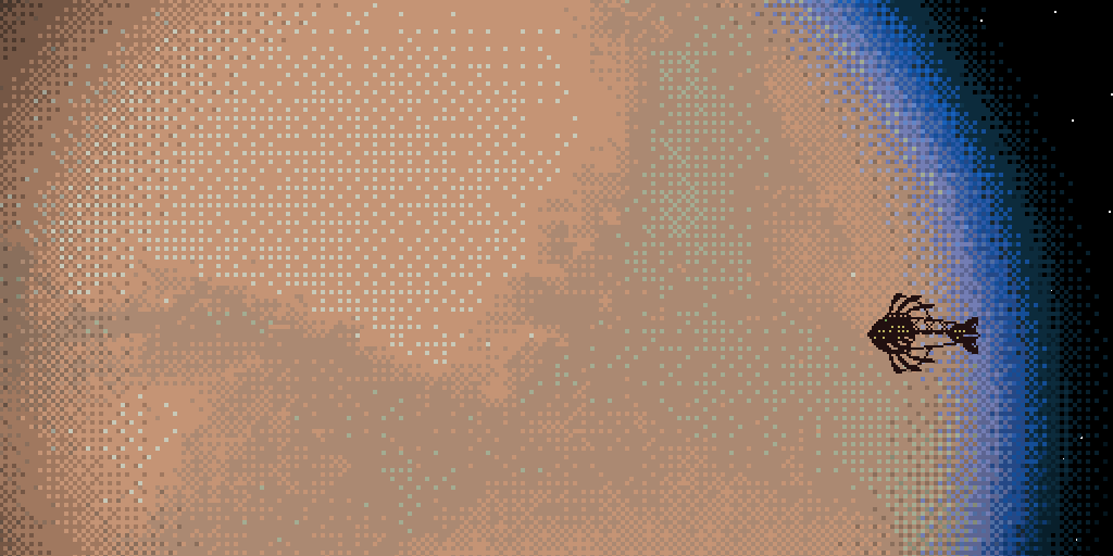 Hmmm... Something has changed here... #WhatHappenedToJohnsSpaceShip? #indiegames #pixelart