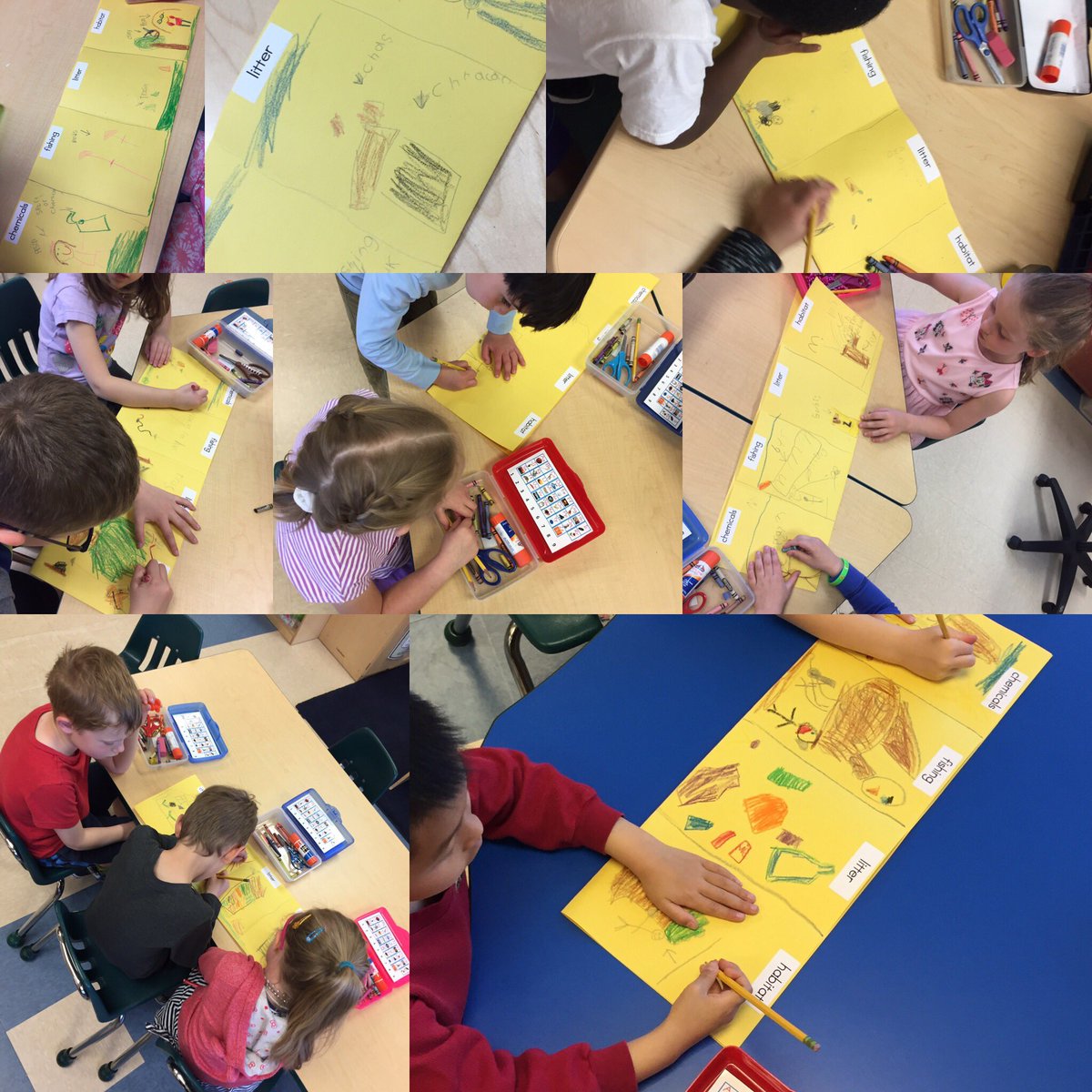 SPkindergarten's tweet photo. K students getting ready to educate others at the @SPEarthDayFest. Problems facing Osprey. #operationosprey @AACountySchools @SPESaacps https://t.co/ksORmD00W6