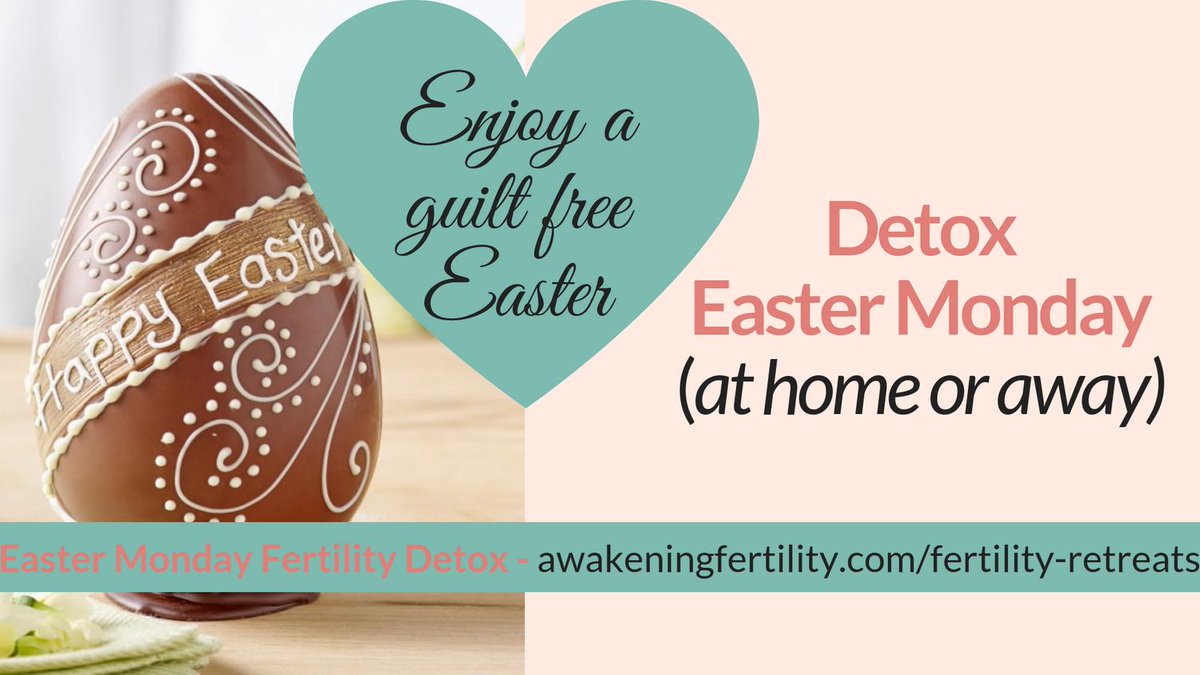 awakeningfertility.com/fertility-retr…
#GuiltFreeEaster
#TTC
#Fertility
#EasterDetox
#EasterRetreat
#FertilityRetreat
#FertilityDetox