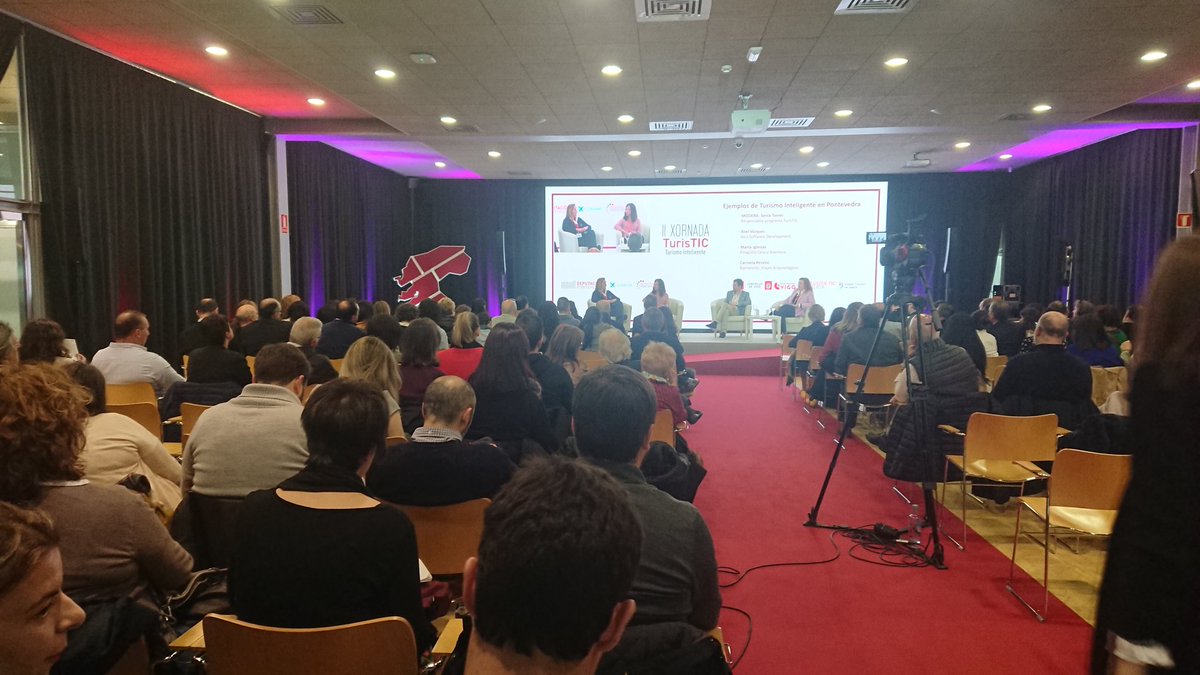 minube's tweet photo. Disfrutando de la 2°Jornadas de #TurisTIC @La_SER ha entrevistado a nuestros compis sobre el #DesafioDESTInno. Pero... 🤫 Sólo sabremos los grupos ganadores a las 18:00 😜⏳ https://t.co/jX12fhmu3R