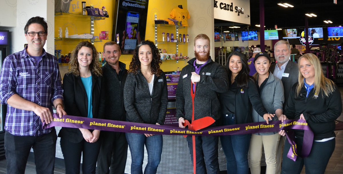 Yesterday, Club Manager Nico cut the ribbon celebrating the Planet Fitness location in Minnetonka. Be sure to stop by and check them out! <a href="/PlanetFitness/">Planet Fitness</a> #FollowBigRed