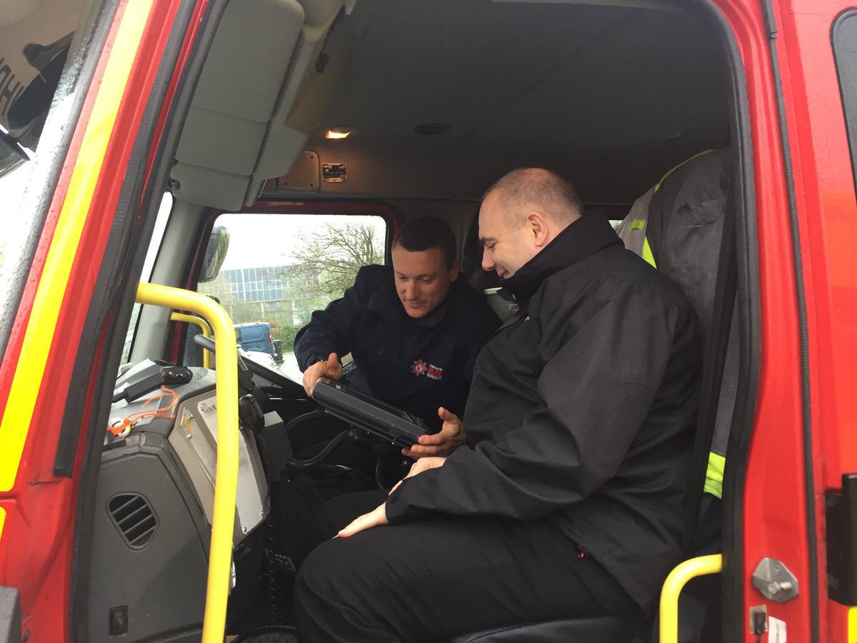 ESNfire's tweet photo. Yesterday #Emergency Services Vehicles visited @MotoSolutions in Basingstoke to help build awareness within the #ESNUK Testing Community of the current uses of critical voice and data in the operational environment @BaleFireUk https://t.co/WgUlo1SUO4