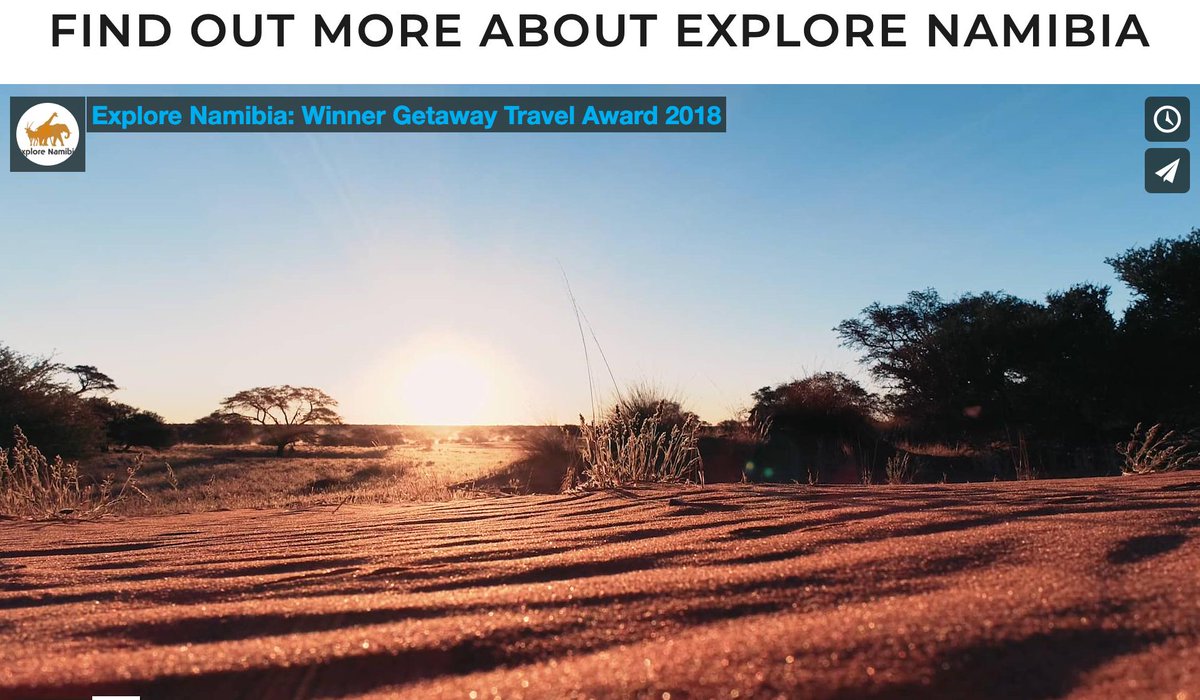 Check out this introduction Video of <a href="/ExploreNamibia/">Explore Namibia</a> 
youtube.com/watch?v=_ElSr6…
#namibia #travel #adventure #Africa