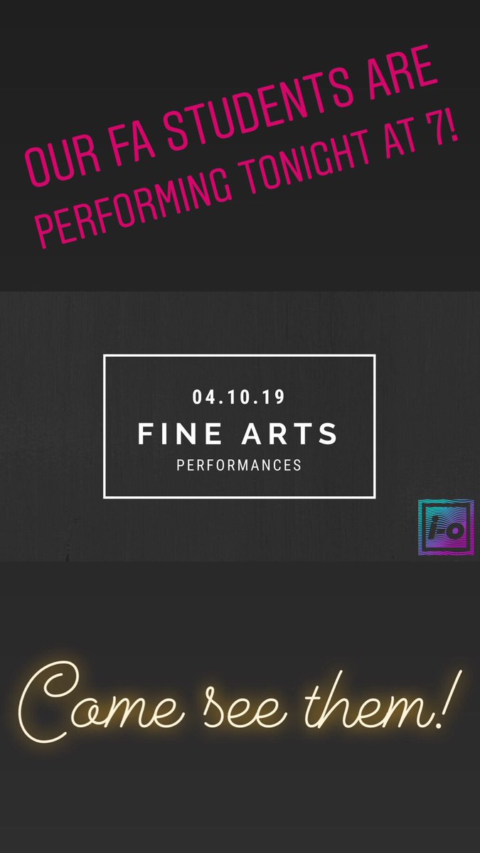 insideouties's tweet photo. Our students are performing tonight! Come out to support them! #io #FineArts https://t.co/SLICK0lKci