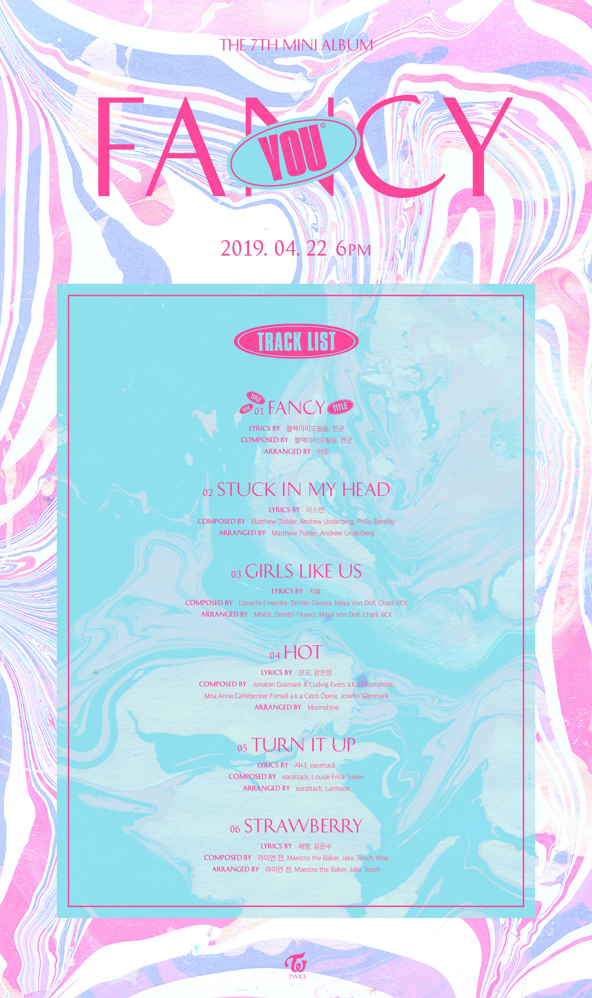 Twice Twice The 7th Mini Album Fancy You Fancy Title 19 04 22 6pm Twice 트와이스 Fancyyou Fancy T Co 109utn8dnl Twitter