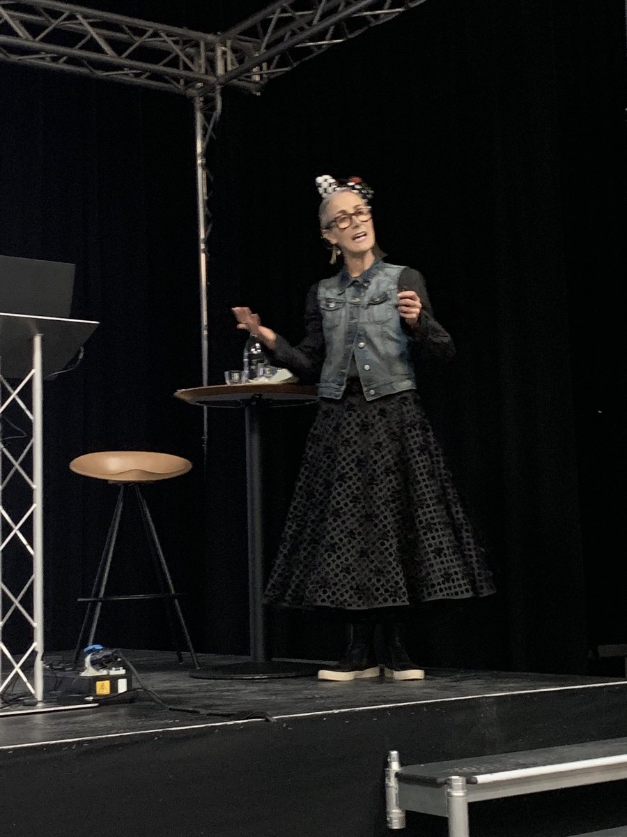 proflizbarnes's tweet photo. Inspirational talk by @Caryn_Franklin today about how unconscious bias shapes our perceptions of gender and the role we have as fashion marketers to change things #fashioneducation #fashioneducator #fashionresearch #fashionmanchester #fashionforgood #iffti2019 https://t.co/TVAeWKepry