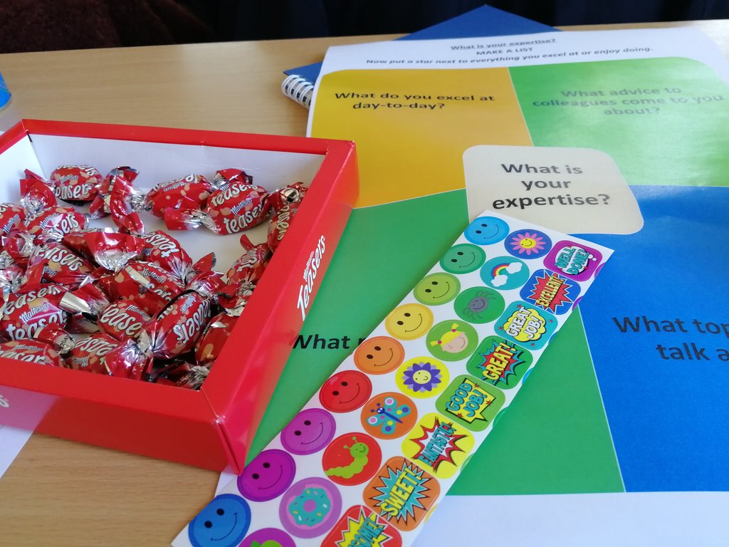 OwenMarie's tweet photo. This looks like it's going to be a good session! @CblakeyWales at #wgu #Springboard19 taking about working with others ๐ https://t.co/YdhqA65Mxz