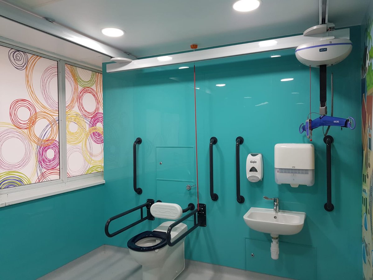 Handover taken this morning for an exciting new accessible shower and toilet room for #paediatrics ward <a href="/LancsHospitals/">Chorley & Royal Preston</a> great work from <a href="/JEHBuilders/">J E Harrison</a> <a href="/AltroFlooring/">Altro Limited UK & Ireland</a> <a href="/CRTFlooring/">CRT Flooring spec</a> <a href="/IdealStandardUK/">Ideal Standard UK</a> <a href="/Arjo_Global/">Arjo</a>