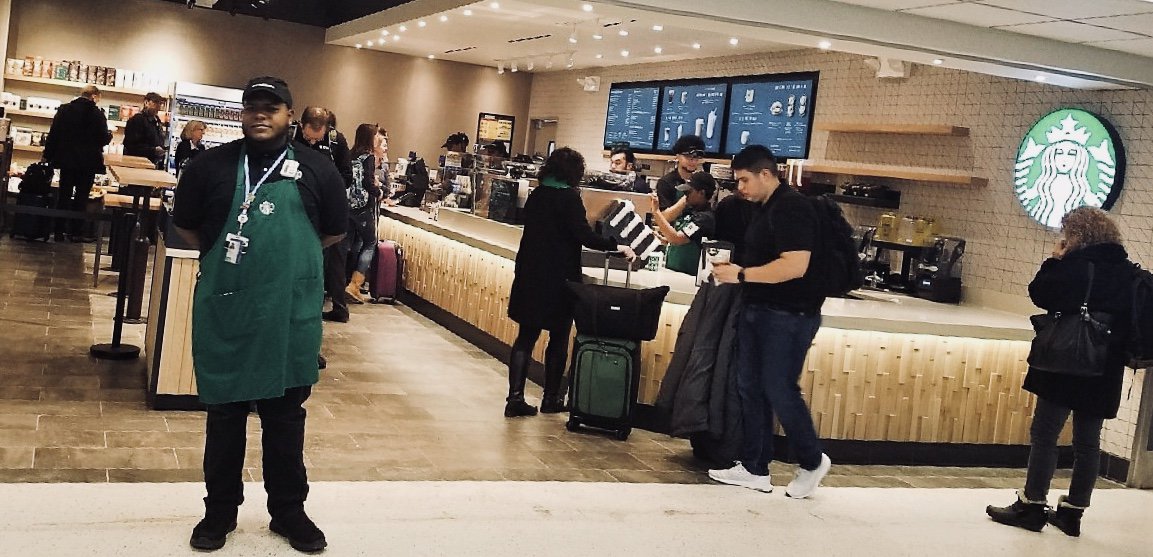 RJPConsulting's tweet photo. Next time you're at @LGAairport grab a coffee at the newly opened @Starbucks in Terminal B.  RJP was happy to act as construction manager for this project! #rjpconsultinggroup #constructionmanagementredefined https://t.co/rW05RRC33n