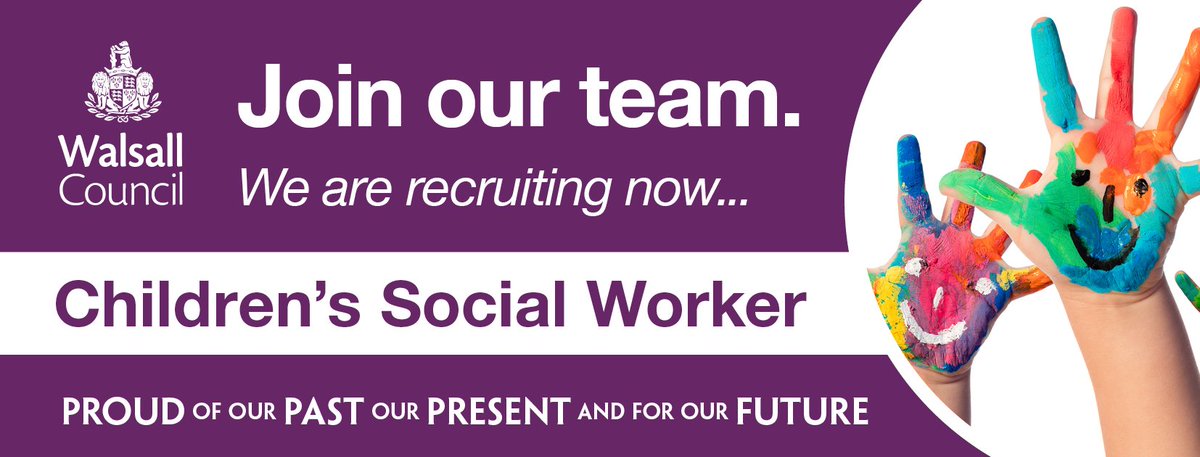 Some children need a special kind of support. Yours.

<a href="/WalsallCouncil/">Walsall Council</a> working with children and families to transform their lives is at the heart of what we do.

Find out more at Social Work Matters: go.walsall.gov.uk/cs-recruitment/    

#socialwork
