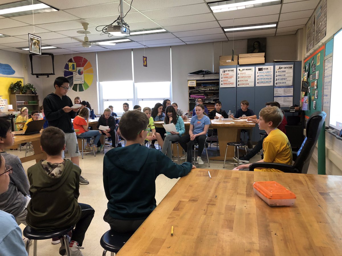 5th and 6th grade PEn running through our “mock-mock” trial to get experience for the mock trial. Thank you to our 4th grade jurors!