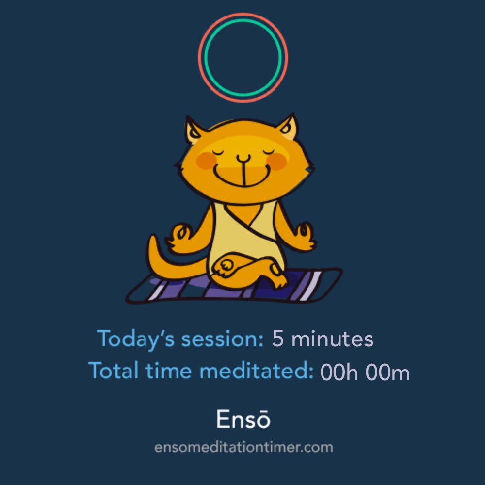 okytis's tweet photo. I meditated for 5 minutes using Ensō Meditation Timer. #EnsoApp
明日はもう少し時間を増やせたらと思う https://t.co/cO455MAHIF