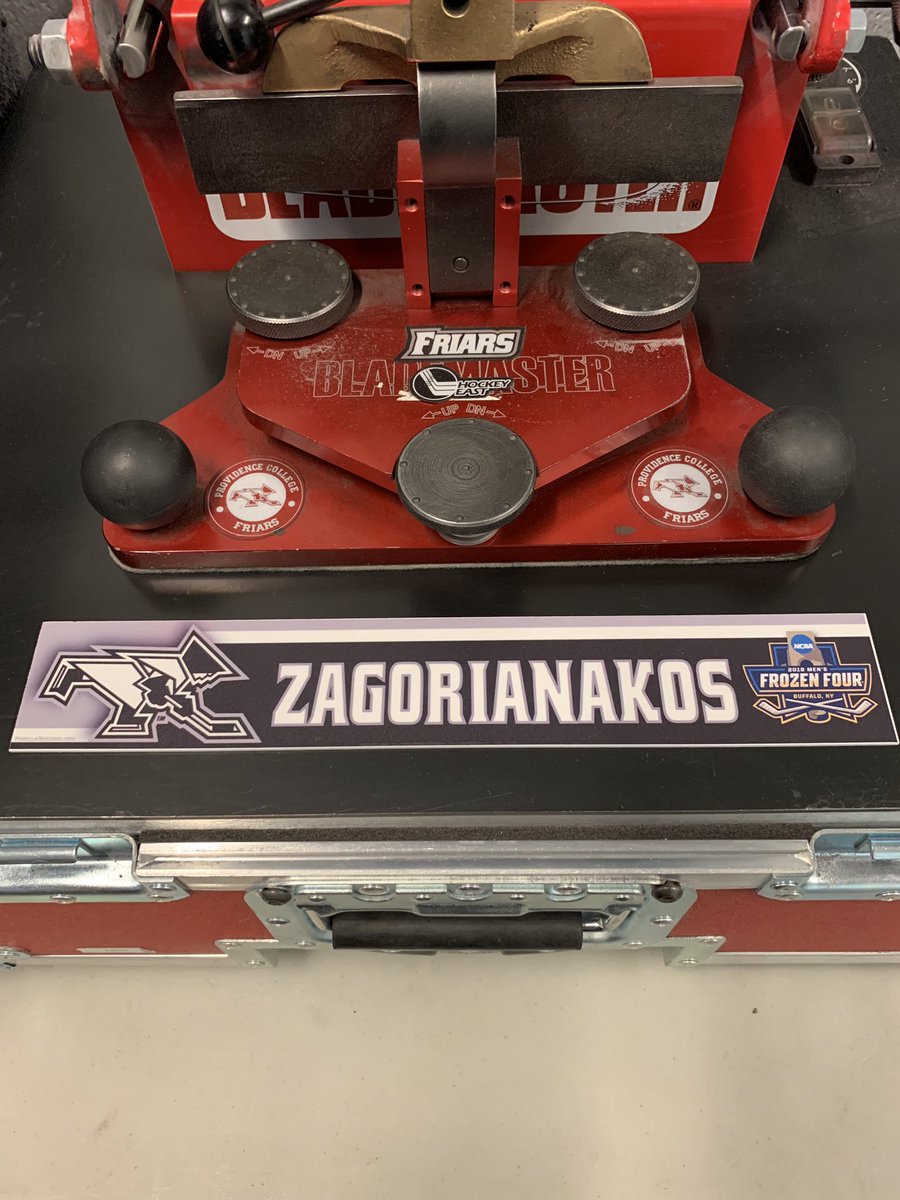 Huge shoutout to <a href="/parilladesigns/">Parilla Designs</a> for doing our Frozen Four nameplates this year. Unreal job!