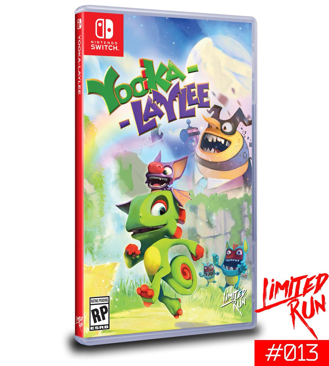 Physical Edition of Yooka-Laylee on Switch.