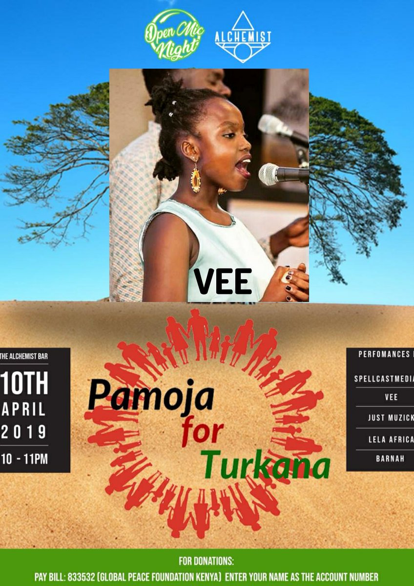 Another beautiful songstress is this lovely lady @veekamey she will be gracing the stage tonight #PamojaForTurkana #AlchemistOpenMic #SpellcastTakeoverAlchemist #SpellcastVibes