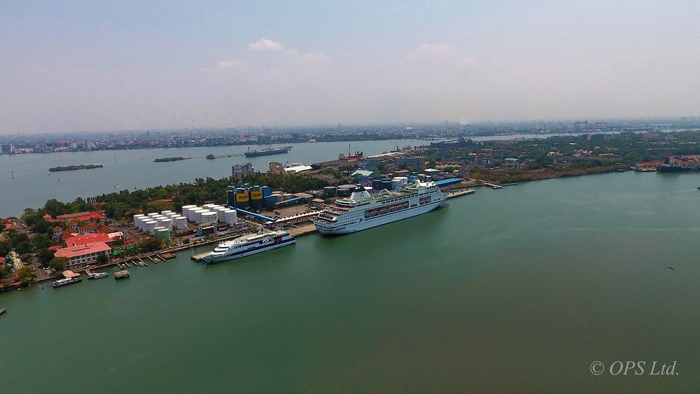 MV_Columbus's tweet photo. Columbus in Cochin https://t.co/G7KZDSM2l0