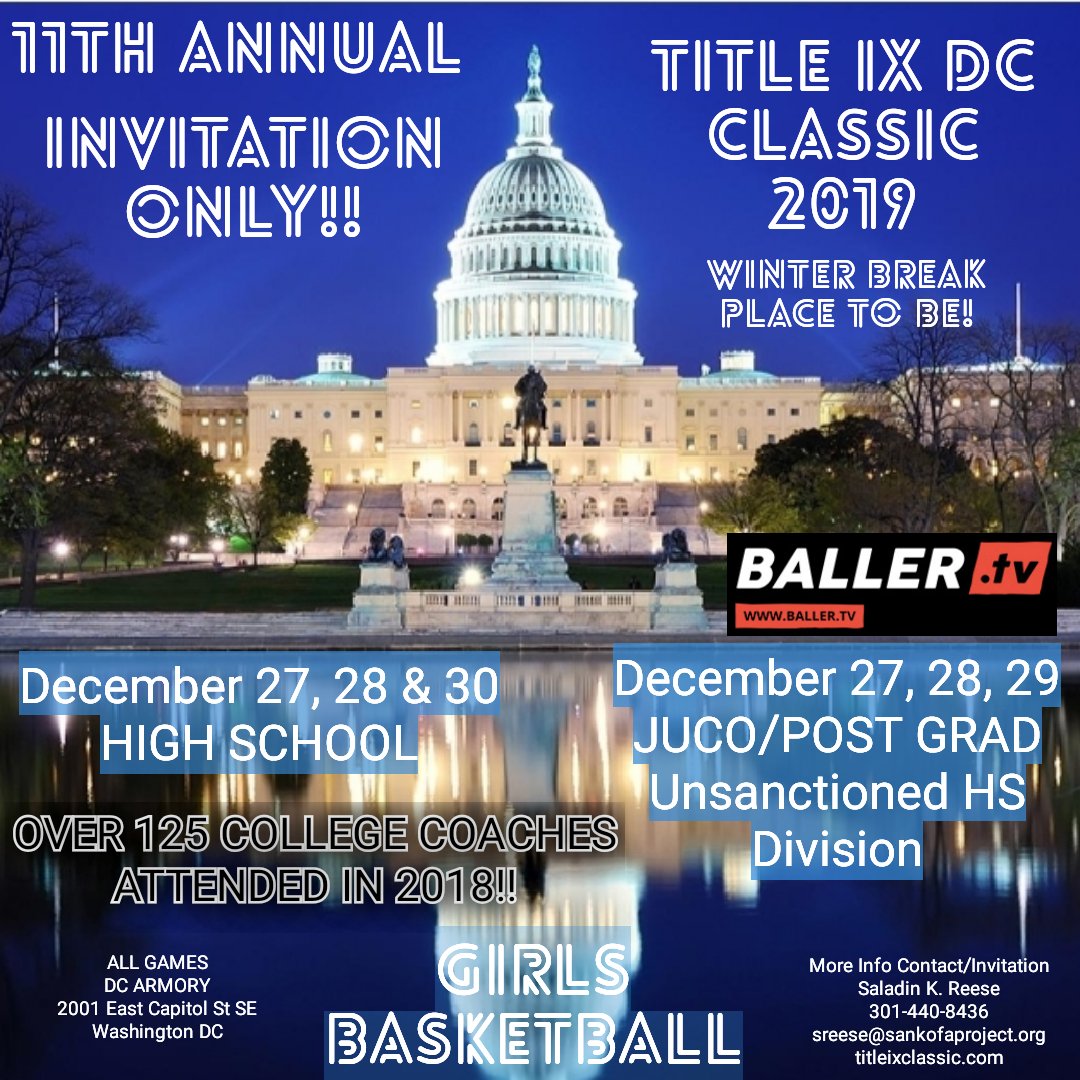 Please dont hit me in a month or so asking 'Can we get in' this is filling very fast!! Hit me for a possible invitation!! #GirlsCanToo #EventsDC 
@TheEventsDC @Thedciaa1 @DCSAASports @SankofaProject_ @skREESE32 @InsiderExposure