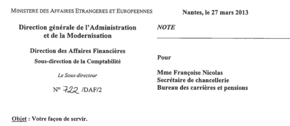 A mon avis pour me punir de refuser de laisser tomber l’affaire, je suis placardisée à Nantes au bout d’un couloir de 2010 à 2015, avec un travail qui m’occupe 15 minutes par mois.