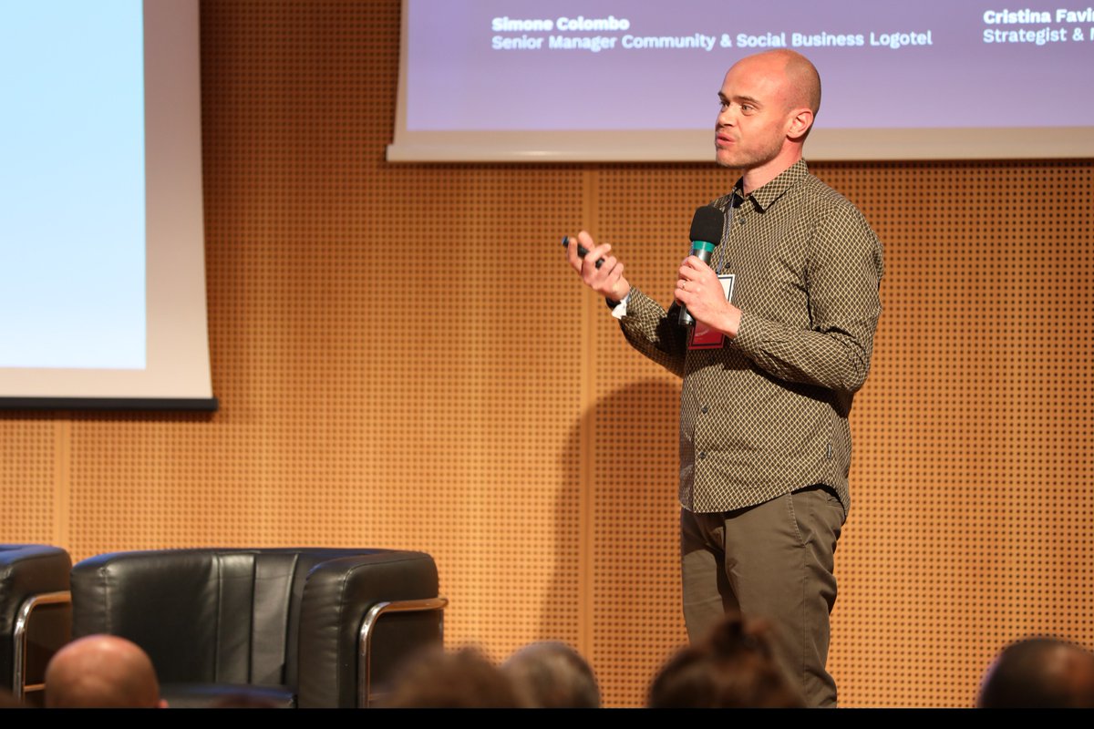 Logotel's tweet photo. @colsimon portiamo nel mondo dell’educazione, nelle scuole e nelle classi, alle famiglie e ai bambini, un approccio per supportarli a crescere in modo armonico. #rethinkfestival #makingtogether #Logotel2019 #servicedesign #servicedesignculture #doitwithcare #MilanoDesignWeek https://t.co/6EHHKGgUsM