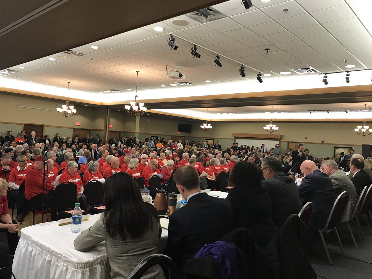 StateSenLaTonya's tweet photo. It is packed here at the Joint Finance Committee public hearing in Oak Creek. I’m looking forward to hearing from my neighbors on @GovEvers budget! https://t.co/jBejPNt6sm