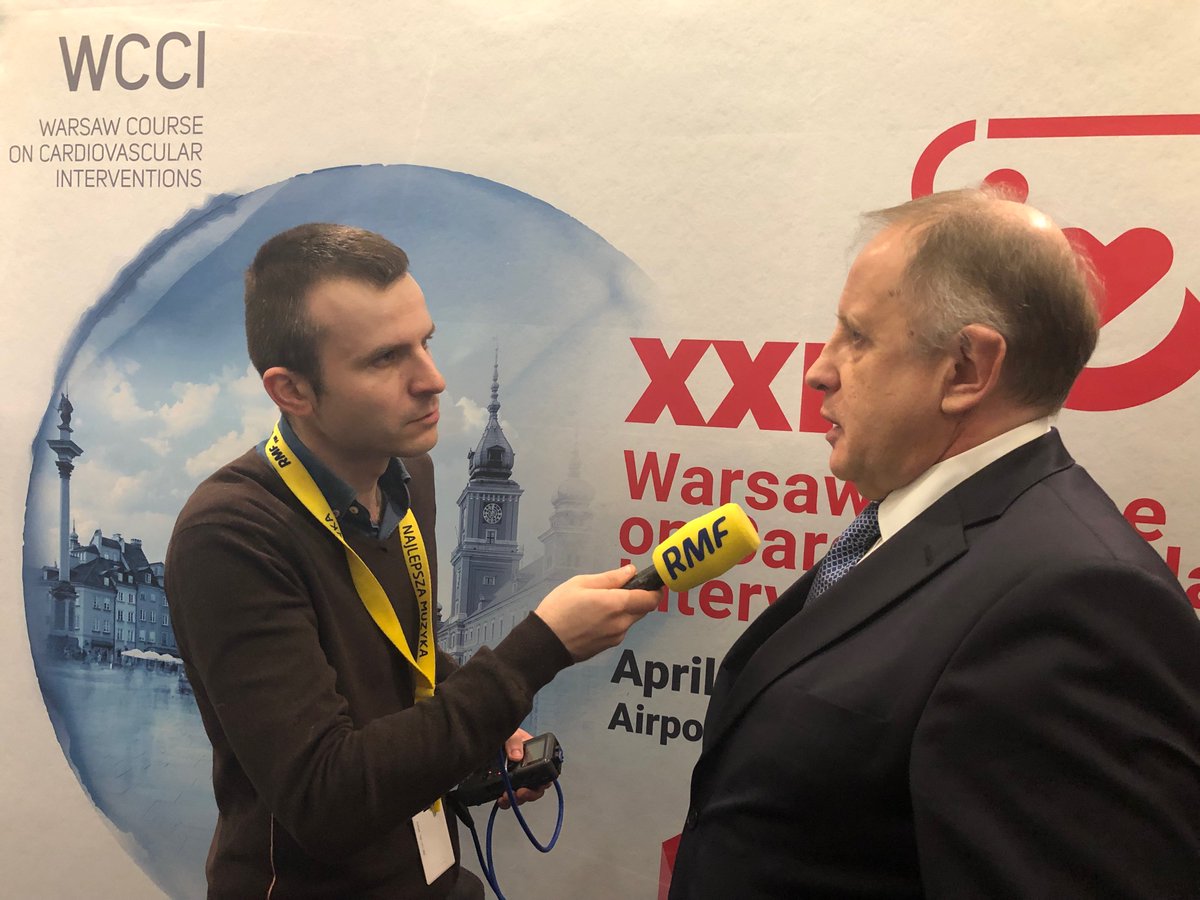 Profesor Adam Witkowski w rozmowie z Michałem Dobrołowiczem z @rmf_fm Warsztaty WCCI 2019

#wcci2019 
#creatingtomorrowtoday
#polishisraelicooperation 
#interventionalcardiology 
#structuralheartdiseases
#TAVI