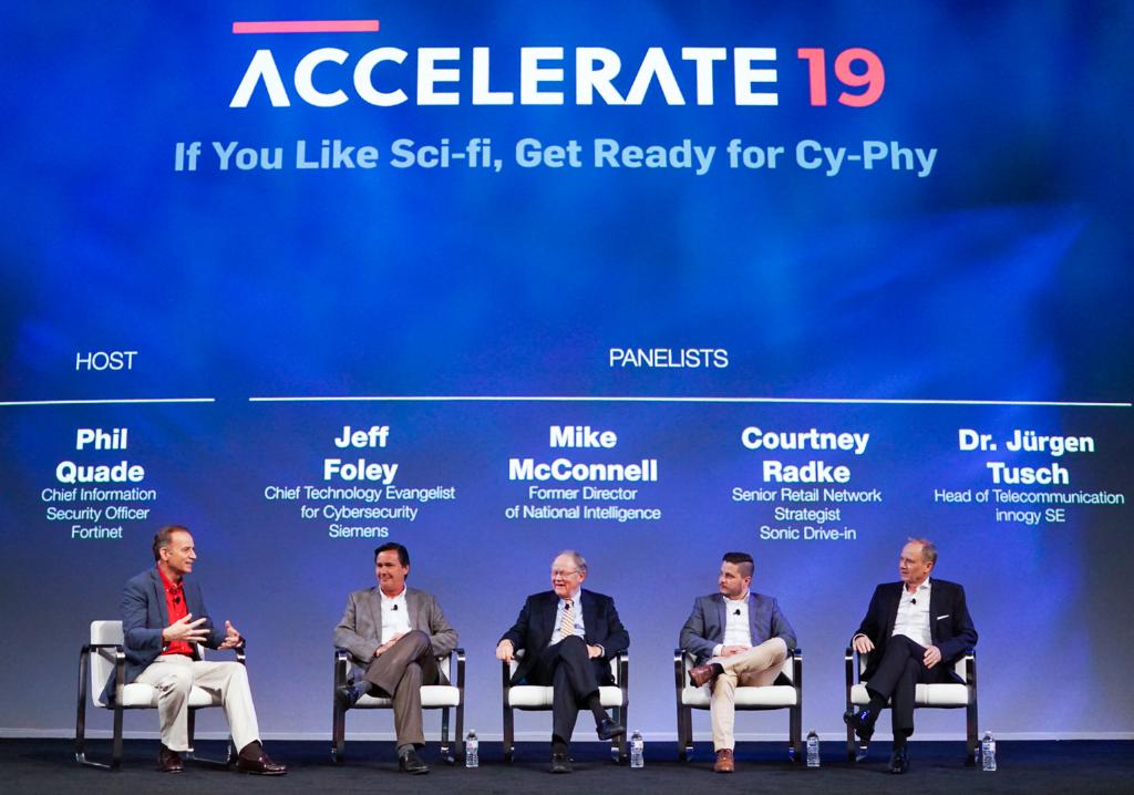 Fortinet #CISO Phil Quade discusses the impact of the Cy-Phy revolution on IT and OT systems with a panel of security experts, at #Accelerate19. Find out how you can prepare for this new era of technology: spr.ly/6017EjoDS