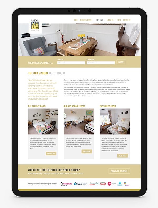 OldSchWolv's tweet photo. Delighted to announce that our new website is up and running! https://t.co/vENCKmeVX7
Huge thanks to Wolverton based @travisbead &amp; factotumfilm for design and photos.  We are already taking bookings for the Guest House! @ArchHFund @peoplesbiz @Coop_Foundation @TNLComFund @ethexuk https://t.co/UxgqhN279p