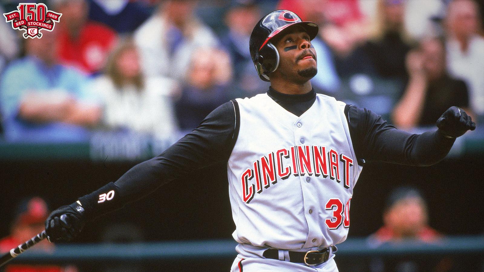 Cincinnati Reds on X April 10 2000 Ken Griffey Jr. at age 30 becomes at the time the youngest player in MLB history to reach 400 home runs with a solo shot