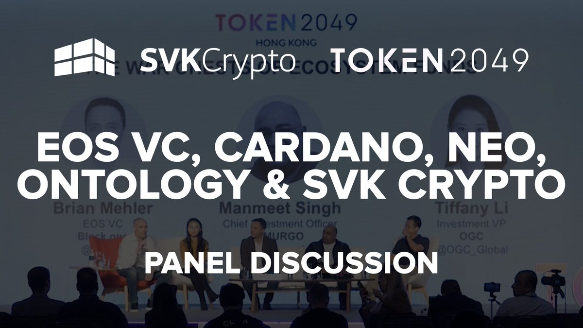 ShaneCryptoVC's tweet photo. Check out this incredible panel with #EOS VC, @CardanoStiftung , #Neo, #Ontology and #SVKCrypto moderated by @ShaneSVKCrypto at @token2049 
👉 https://t.co/IDkqORoYvl 
.
#eosio #eosvc #token2049 https://t.co/Vr11aWSFJP